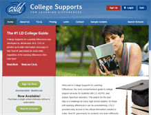 Tablet Screenshot of collegesupports.com